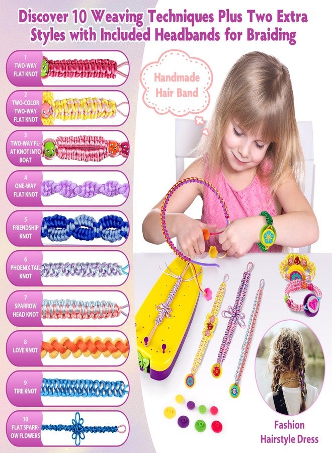 FunMission Friendship Bracelet Kit, Friendship Bracelet Making Kit for Girls, Arts and Crafts for Kids Ages 8-12, Bracelets String Maker DIY Toys Set, Toys for Girls 6 7 8 9 10 11 12+ Years Old - Image 3